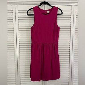 J.Crew Women's Daybreak Sleeveless Fit & Flare Pockets Knit Dress size M